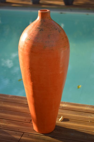 Poterie en Forme de Bouteille - DIANA - 100 cm, orange