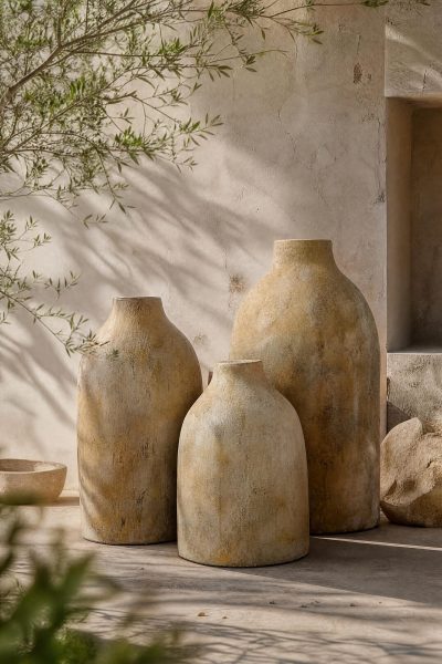 trio de poterie DIVINE beige
