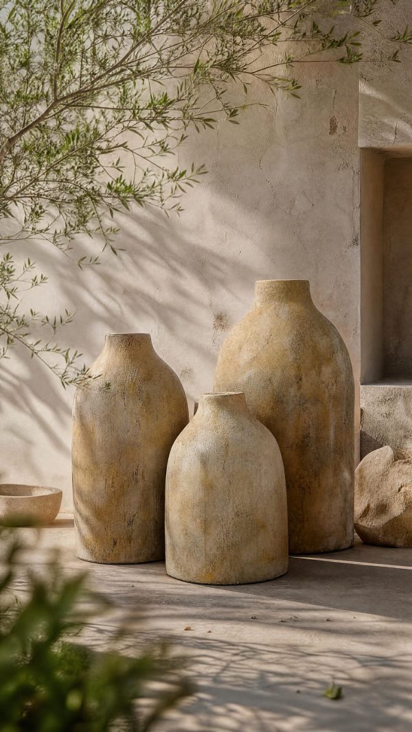 trio de poterie DIVINE beige