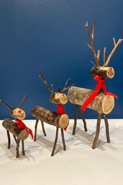 Rennes de Noël en Bois - ELAPHE