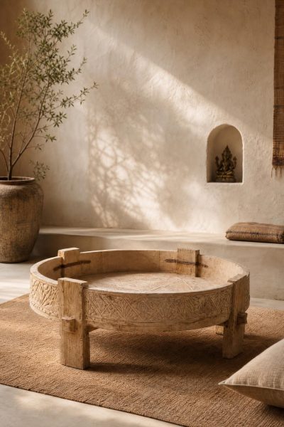 table basse indienne TALIKA bois