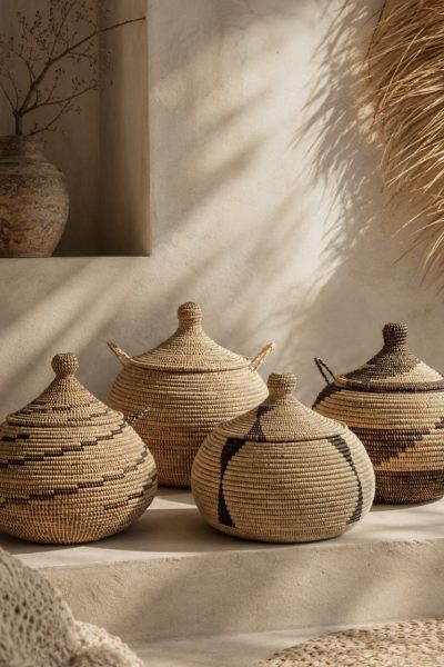 Panier artisanal africain
