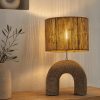 lampe sur pied en résine et sable