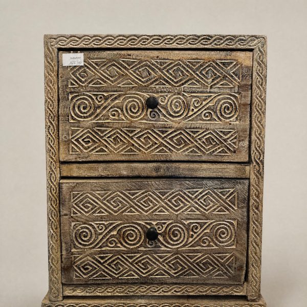 table de chevet bois sculpté