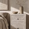 table de chevet bois blanc