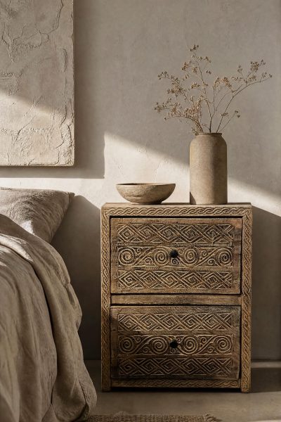 table de chevet bois