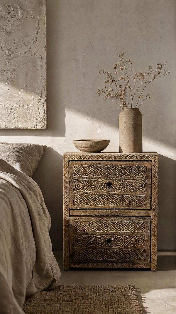 table de chevet bois