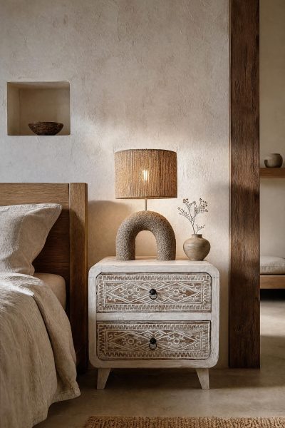 table de chevet bois