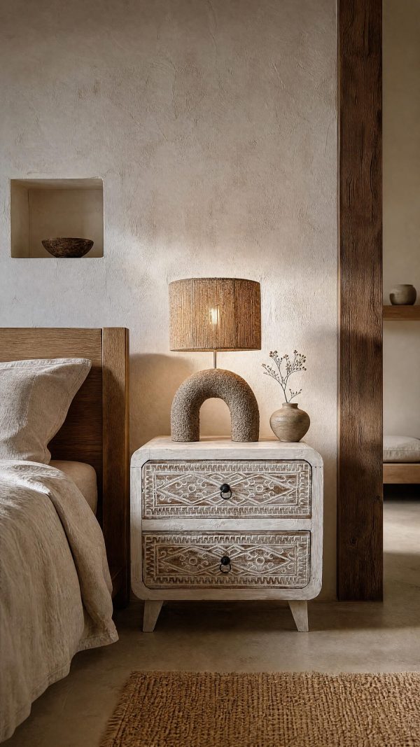 table de chevet bois
